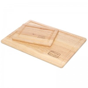 Chicago Cutlery Woodworks 2 Piece Rubberwood Cutting Board Set CHI1141
